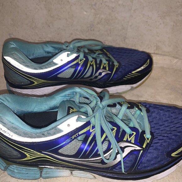 Saucony Blue ISOFIT Triumph Running Everun Athletic Low Top Sneakers Size 11 - Picture 7 of 9